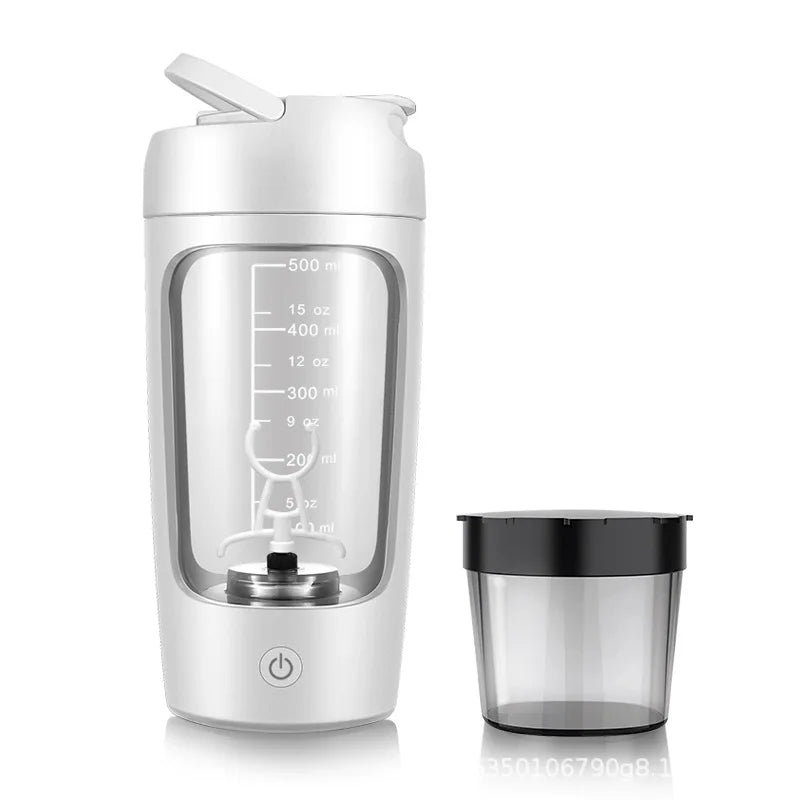 650ml USB Rechargeable Electric Protein Shaker Bottle with Automatic Stirring for Fitness and Beverage Preparation