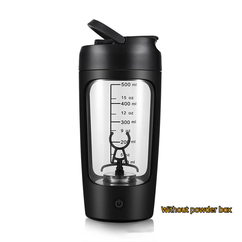 650ml USB Rechargeable Electric Protein Shaker Bottle with Automatic Stirring for Fitness and Beverage Preparation