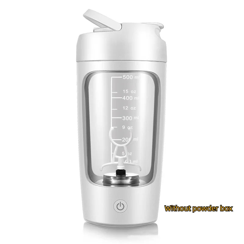 650ml USB Rechargeable Electric Protein Shaker Bottle with Automatic Stirring for Fitness and Beverage Preparation