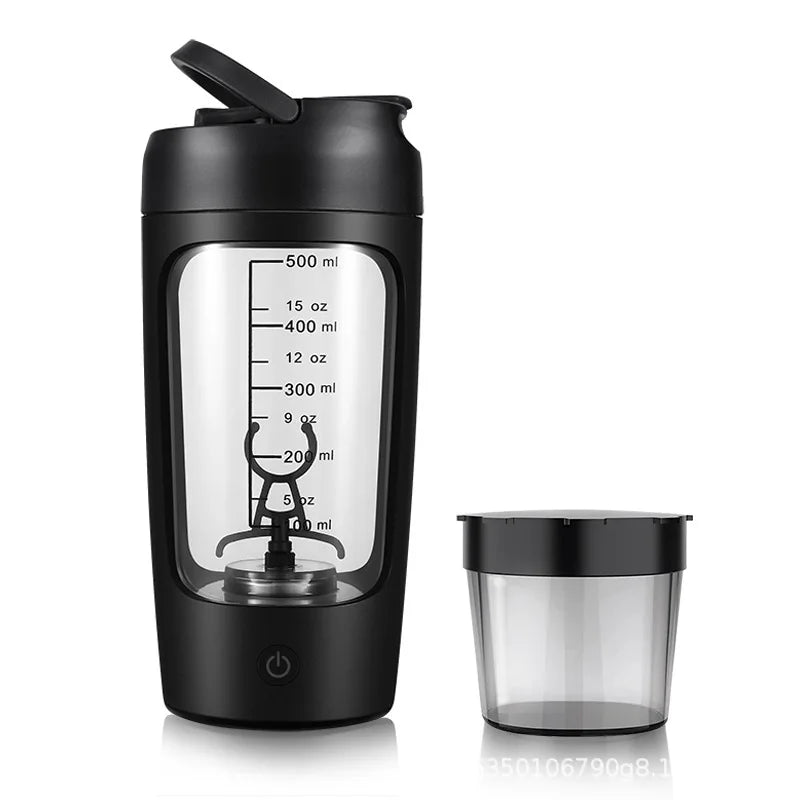 650ml USB Rechargeable Electric Protein Shaker Bottle with Automatic Stirring for Fitness and Beverage Preparation