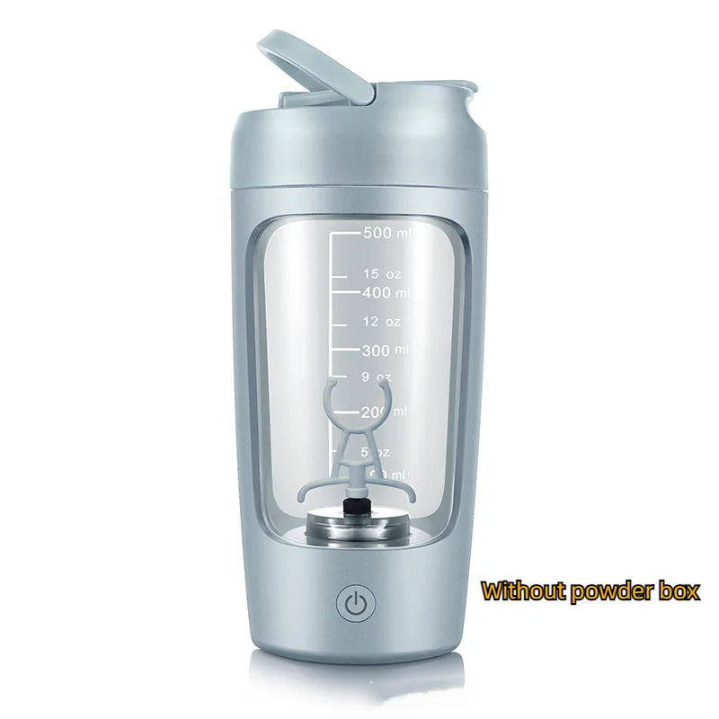650ml USB Rechargeable Electric Protein Shaker Bottle with Automatic Stirring for Fitness and Beverage Preparation